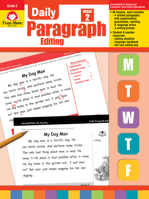 Title details for Daily Paragraph Editing, Grade 2 by Evan-Moor Educational Publishers - Available